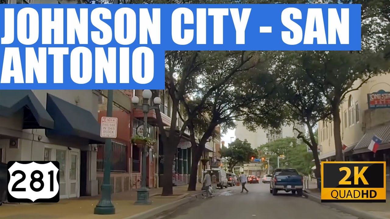 Texas Hill Country drive Johnson City to San Antonio downtown via US