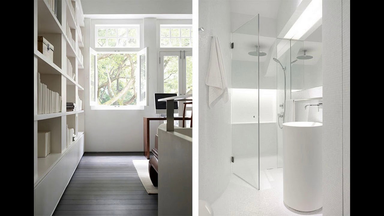 Schmale bad design ideen