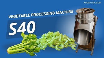 🥬  S40 Precision Celery Slicer with Vertical Hopper