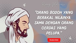 JANGAN JADI ORANG BODOH !! Kata Kata Bijak Imam Syafi'i Yang Menyentuh Hati. -RUANG MOTIVASI