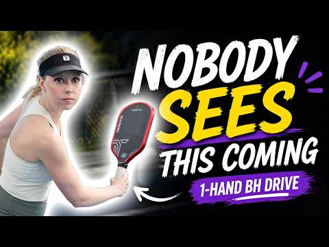 The Sneaky 1-Hand Backhand Drive Nobody Sees Coming (Taught by a 5.8 DUPR)