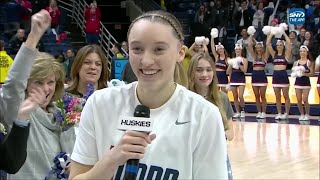🚨 PAIGE BUECKERS RETURNING FOR 5TH YEAR! Announces During Senior Night Ceremony | UConn Huskies