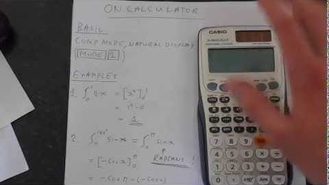 Casio Fx 991ES Plus Calculus Integration and Differentiation Tutorial
