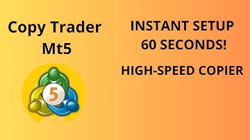 COPY TRADER MT4 & MT5 - Easy Terminal Setup | Instant Trade Copying Between Accounts