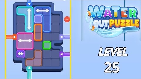 Water Out Puzzle Level 25 walkthrough solution 