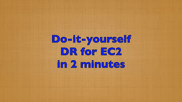 Do-it-yourself Disaster Recovery for AWS EC2 in 2 minutes