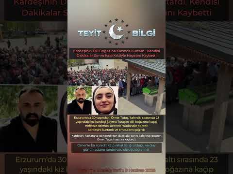 Kardeşinin Dili Boğazına Kaçınca Kurtardı, Kendisi Dakikalar Sonra Kalp Kriziyle Hayatını Kaybetti