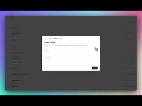Create a dataset