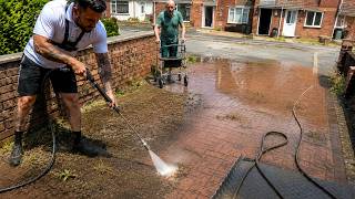 Cleaning Derek's NEGLECTED Driveway… His Reaction BROKE Me