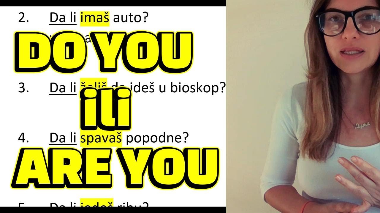 ENGLESKI - DO YOU ili ARE YOU - ŠTA JE PRAVILNO?