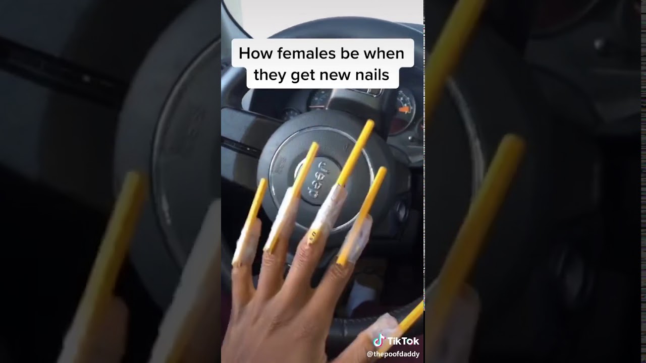 JUST GOT MY NAILS DONE... TIK TOK YouTube