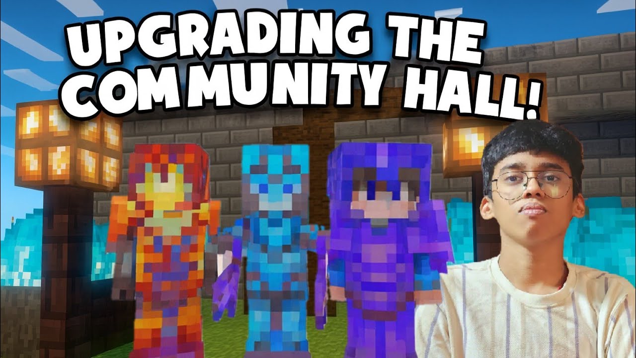 Minecraft | Upgrading Our Community Hall For The First Time | Chronics ...