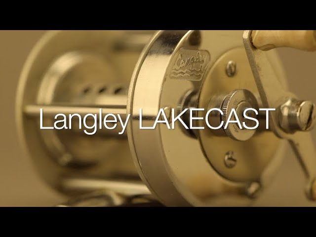 ラングレー　レイクキャスト　ダイレクトリール　Langley LAKECAST MODEL350　old direct reel