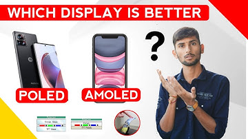 difference between AMOLED & POLED display #display in Telugu
