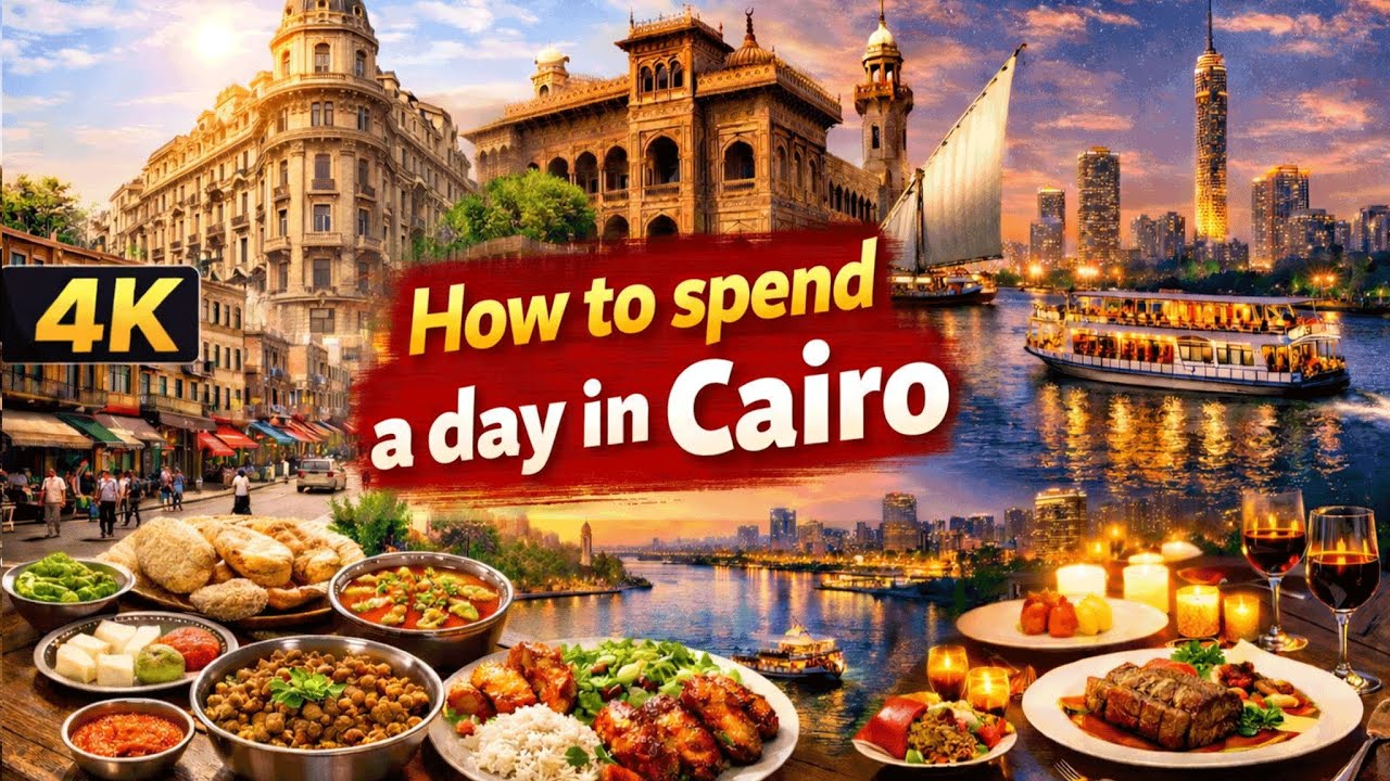 How to Spend a Full Day in Cairo 🇪🇬 | Food, Nile Cruise, Downtown & Hidden Gems (4K)