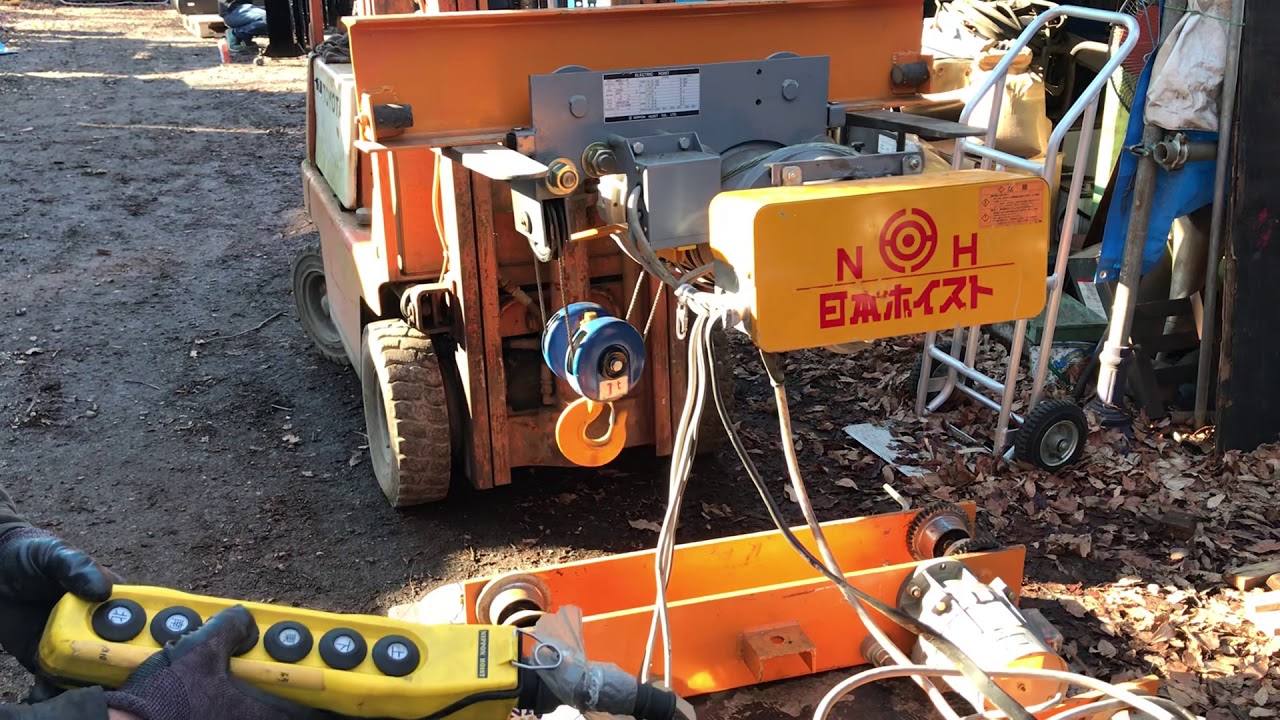 天井クレーン／日本ホイスト／NHEL1.0T／巻上機