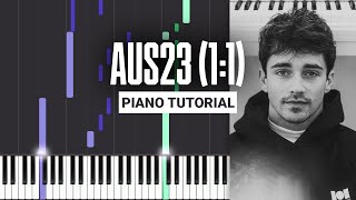 AUS23 (1:1) - Charles Leclerc - Piano Tutorial   MIDI