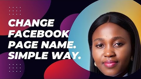 How to easily change Facebook page name 2023/step by step guide.#facebook #youtube #facebookpage