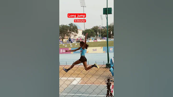 Khelo india women long jump Bronze-Winning Jump! Nimisha’s 5.54m #shorts #longjump #kheloindia #win
