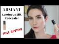 NEW ARMANI LUMINOUS SILK CONCEALER | FULL REVIEW | Angela van Rose