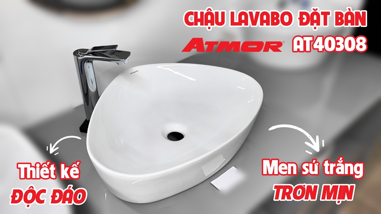 Chậu lavabo đặt bàn ATMOR AT40308
