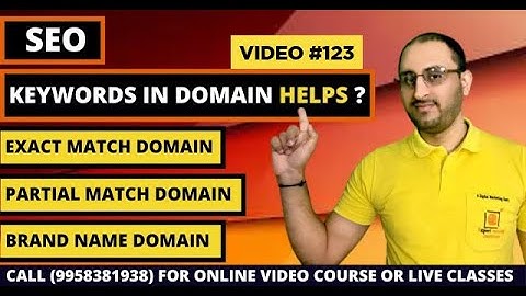 Keywords in Domain Name Helps In SEO - (TLD & PMD) | Video #123