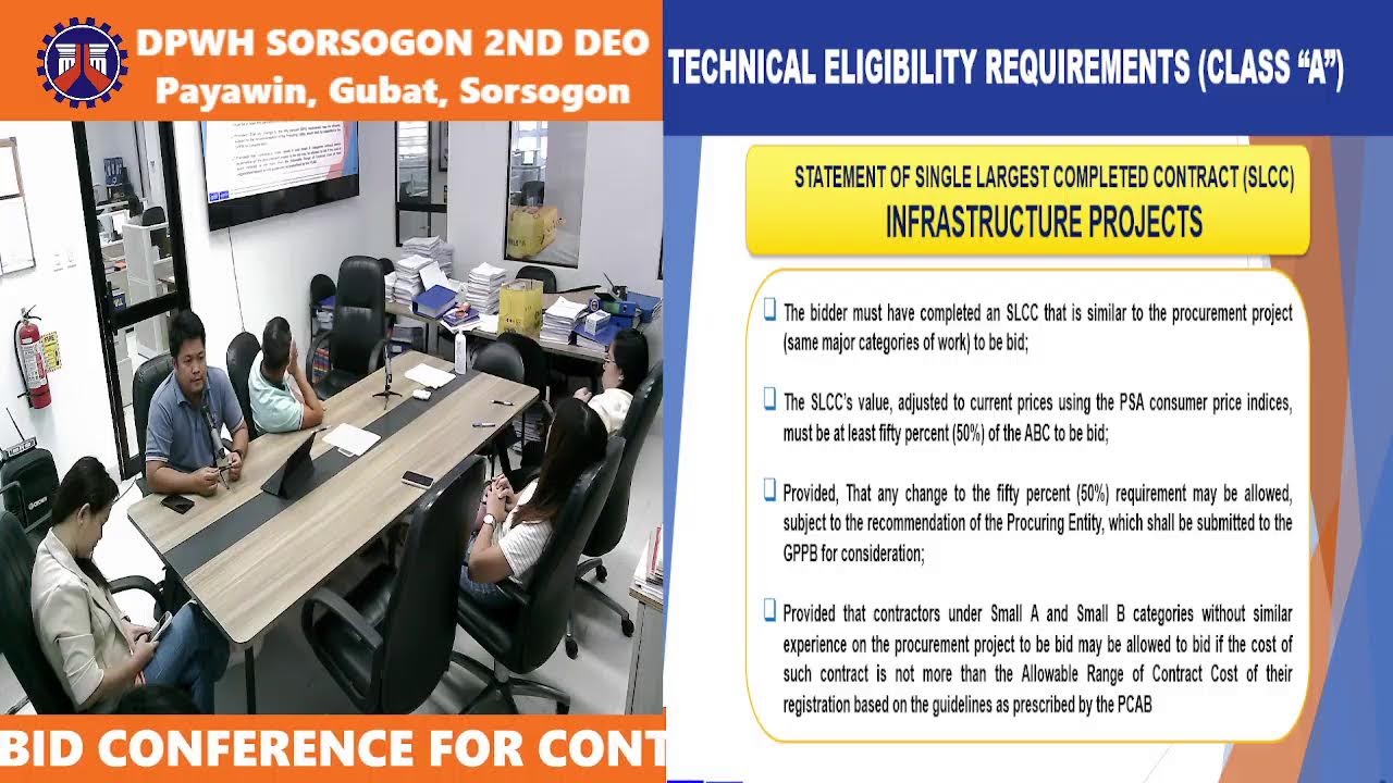 Procurement Livestream for DPWH Sorsogon 2nd District Engineering Office on November 19, 2025