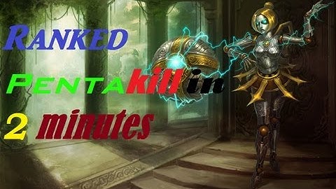 League of Legends Orianna Pentakill on LVL 1 (Ranked, 2 min)