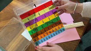 How to make a fraction strip