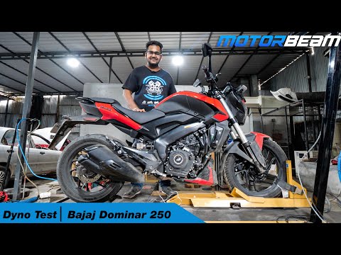 Bajaj Dominar 250 Actual Power - Dyno Test | MotorBeam