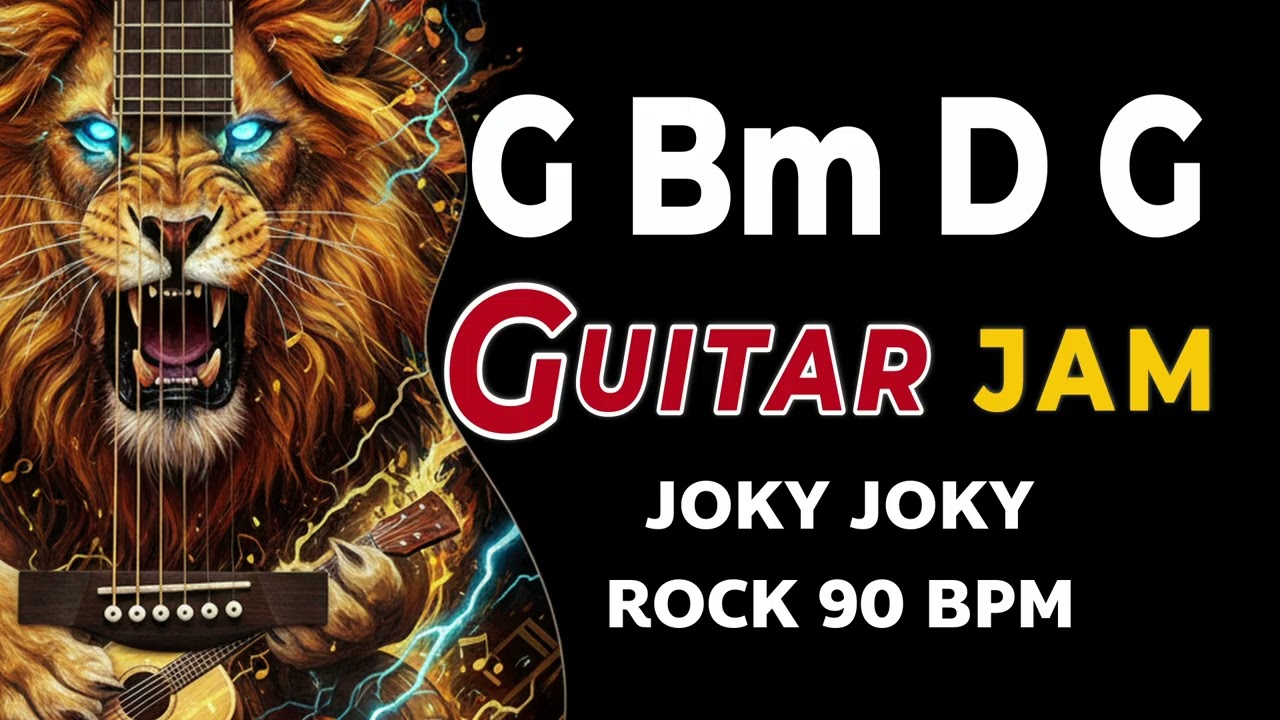 G Bm D G Backing Track | 90 BPM | G Major Jam Track | Pop Rock Guitar Practice