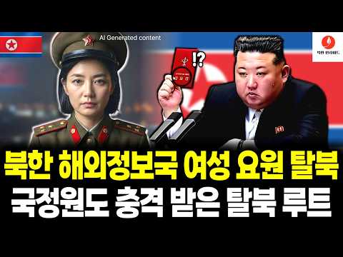 북한 해외정보국 여성 요원 탈북! 북한 해외정보국 여전사가 가져온 1급 기밀, 국정원조차 ‘경악’한 탈북 경로의 실체