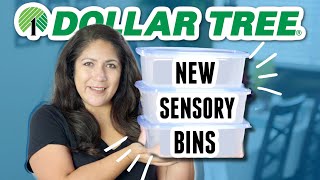 Easy DIY Sensory Bins from Dollar Tree