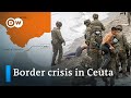 Spain calls military for assistance as thousands of migrants enter the enclave of Ceuta | DW News