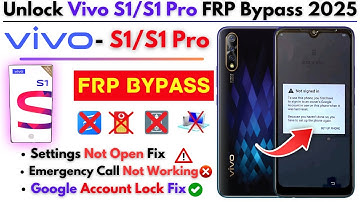 Unlock Vivo S1 FRP Bypass 2025 Without PC -Vivo S1 V1907 Frp Google Account Lock Bypass 100% Working