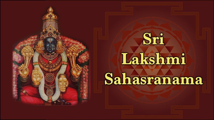 Lakshmi Sahasranama