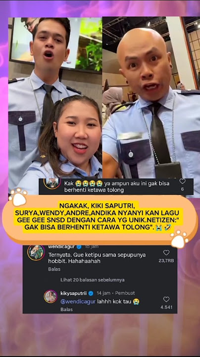 KOCAK, KIKI, WENDY,SURYA,ANDRE DAN ANDIKA NYANYI LAGU GEE GEE SNSD #trending #shorts #kikysaputri