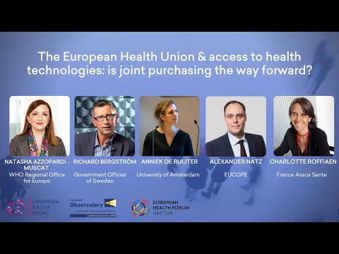 The European Health Union & access to health technologies: is joint purchasing the way forward?