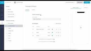 Create a Multi-language app with Shoutem screenshot 3