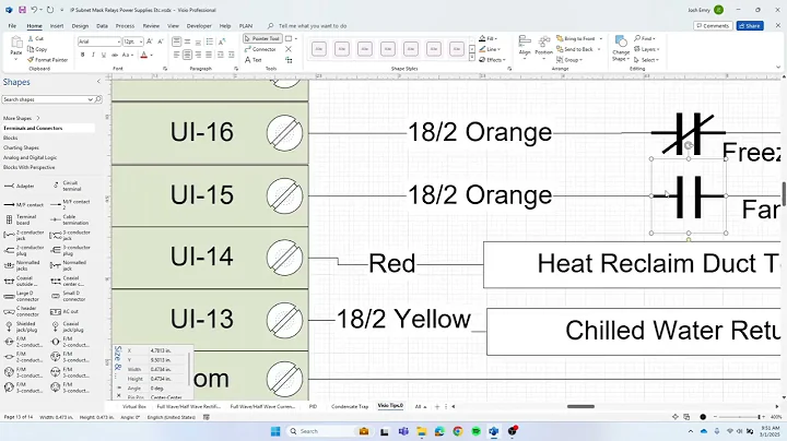 Microsoft Visio Connectors for Wiring Diagrams