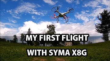 SYMA X8G first flight and CRASH