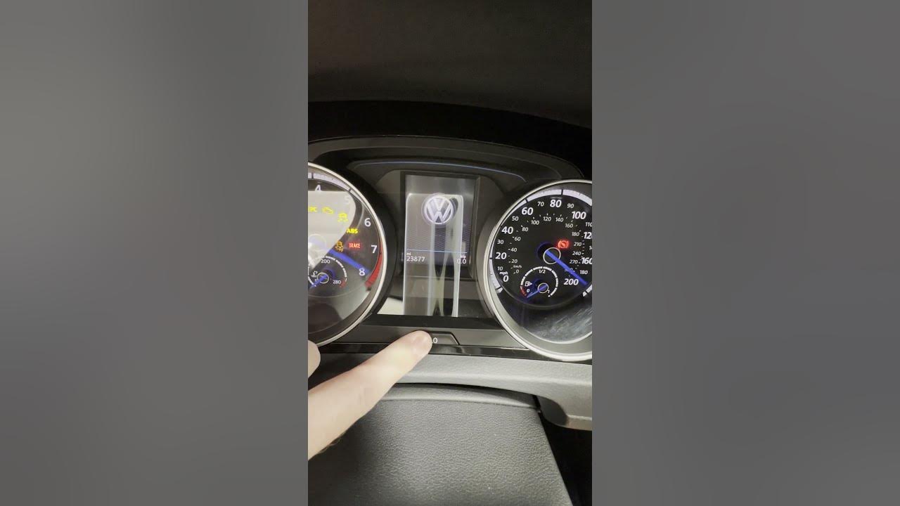 VW Golf Oil Life Reset 2015-2021 #shorts - YouTube