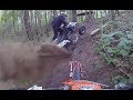 Atv and enduro forest ride