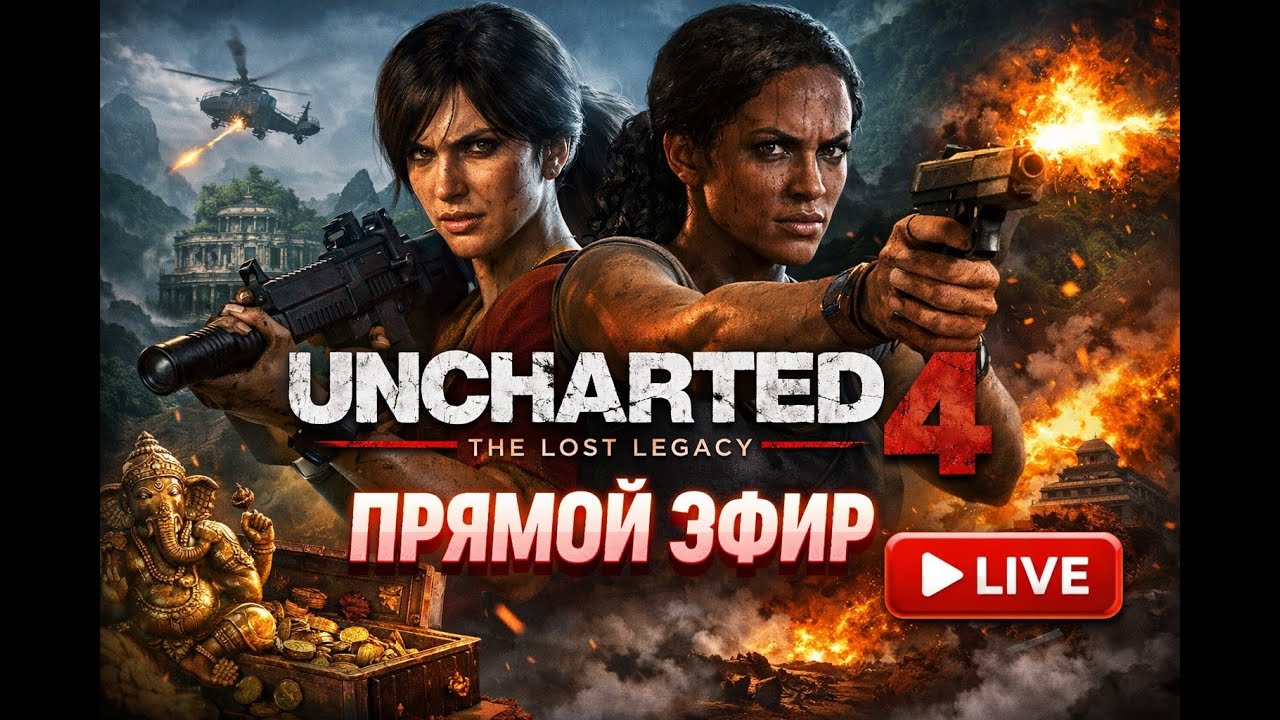 Ночной стрим Unacharted 4 ЦыGun Edition