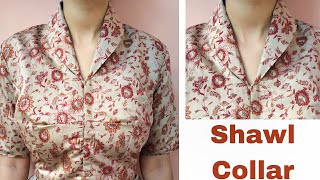 How To Properly Sew A Shawl Collar Blouseshawl Collar Tutorial