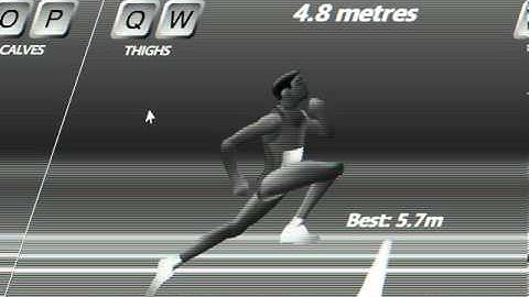 Best QWOP run till now, 10 meters, hilarious game!