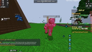 Kuba227 using Killaura On JartexNetwork