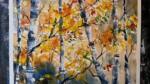 Using Masking Fluid: A Simple Watercolour Autumn S...