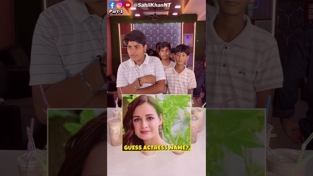 Guess The Bollywood Actress Name By Their Photo Challenge 🤩 For Chilled Banana Shake 😋 Part 1