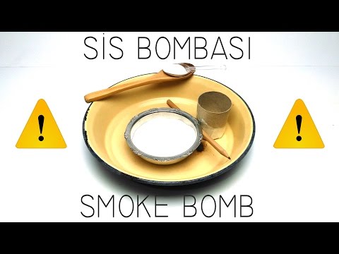 KNO3 VE ŞEKER İLE SİS BOMBASI YAPIMI-SMOKE BOMB WİTH KNO3 AND SUGAR